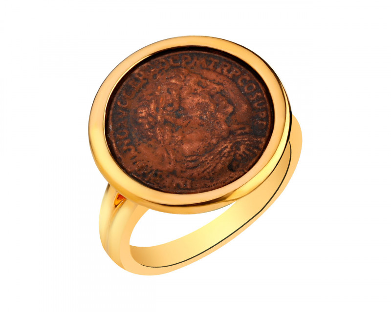 Ring aus vergoldeter Bronze