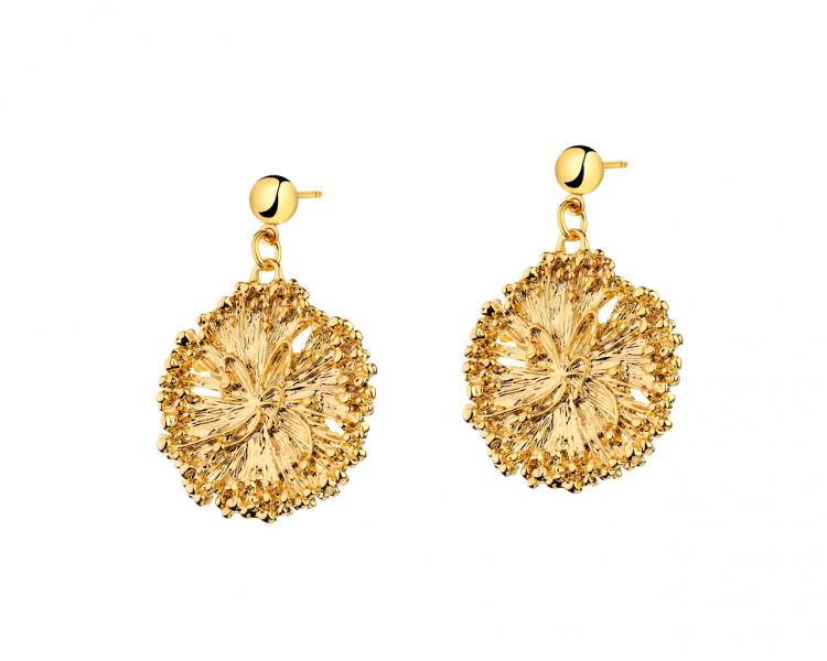 Gold Plated Zinc, Gold Plated Silver Earrings