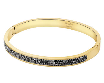 Stainless Steel Bracelet with Crystal