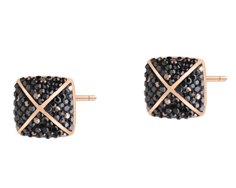 Náušnice z ušlechtilé oceli s markazity