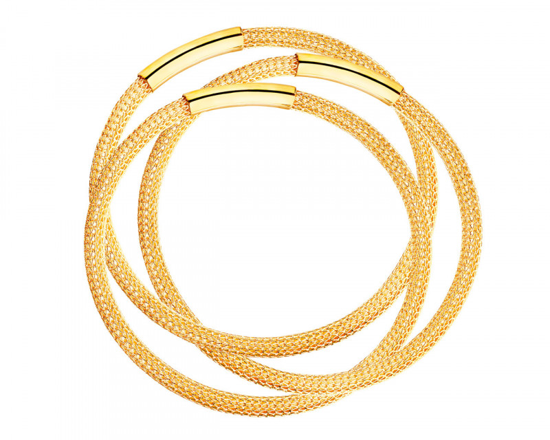 Gold plated brass bracelet
