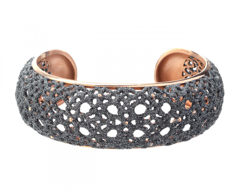 Stainless Steel & Mineral Powder Coating Bangle