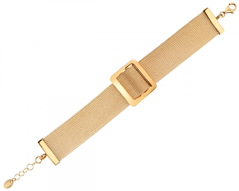 Gold plated brass bracelet