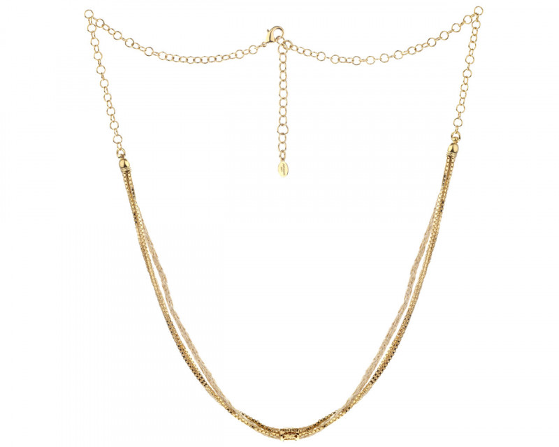 Gold plated bronze necklace