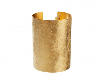 Rhodium-Plated Bronze, Gold-Plated Bronze Bracelet 