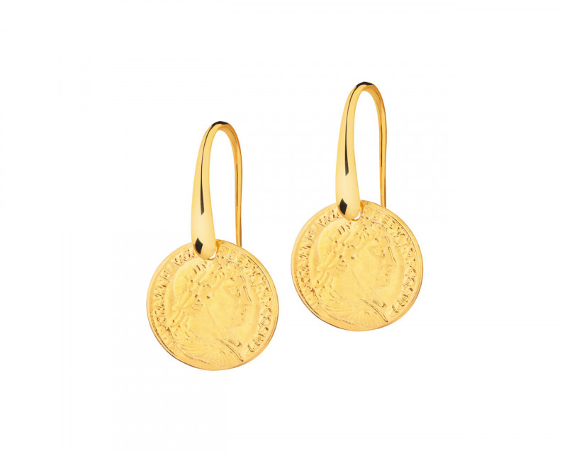 Gold-Plated Bronze Earrings 