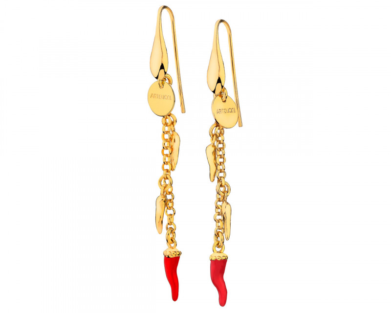 Gold-Plated Bronze Earrings