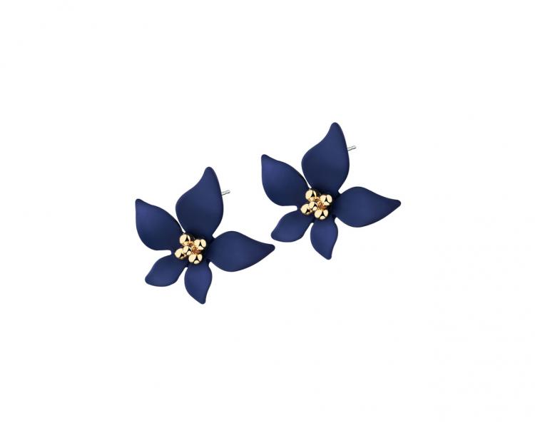 Gold Plated Earrings - Flower