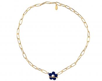 Brass Gold-Plated Necklace - Flower