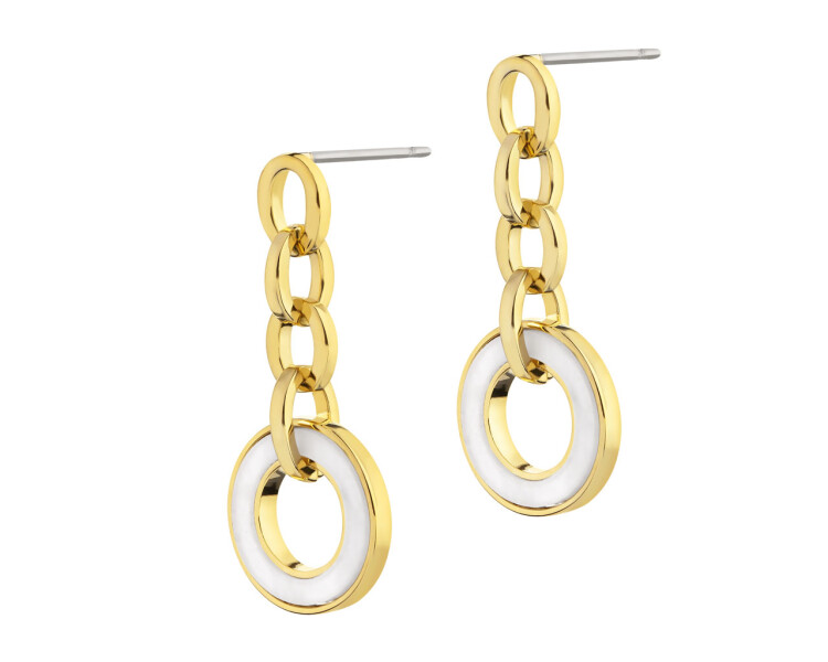 Gold-Plated Brass Earrings