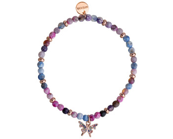 Gold-Plated Brass Bracelet with Cubic Zirconia