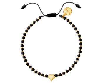 Gold-Plated Brass Bracelet with Agate