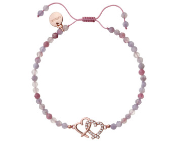 Gold-Plated Brass Bracelet with Tourmaline