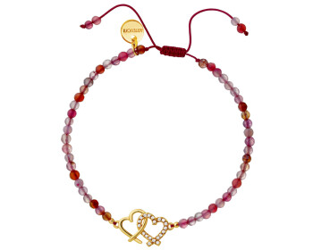 Gold-Plated Brass Bracelet with Agate
