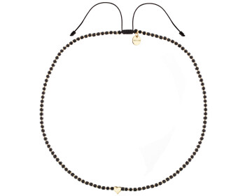 Gold-Plated Brass Necklace with Agate