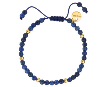 Gold-Plated Brass Bracelet with Quartz