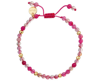 Gold-Plated Brass Bracelet with Agate