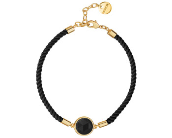 Gold-Plated Brass Bracelet with Agate