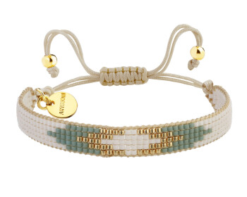 Gold-Plated Brass Bracelet with Miyuki