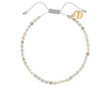 Gold-Plated Brass Bracelet with Labradorite