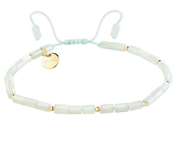 Gold-Plated Brass Bracelet with Mother Of Pearl