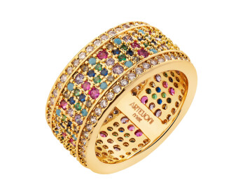 Gold-Plated Brass Eternity with Cubic Zirconia