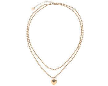 Stainless Steel Necklace with Marcasite