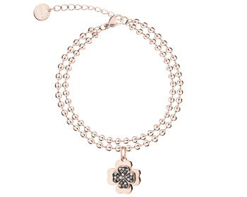 Stainless Steel Bracelet with Marcasite