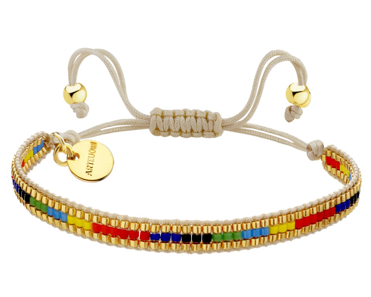 Gold-Plated Brass Bracelet with Miyuki