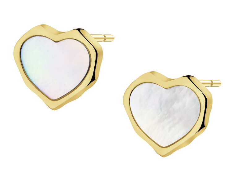 Gold-Plated Brass Earrings 