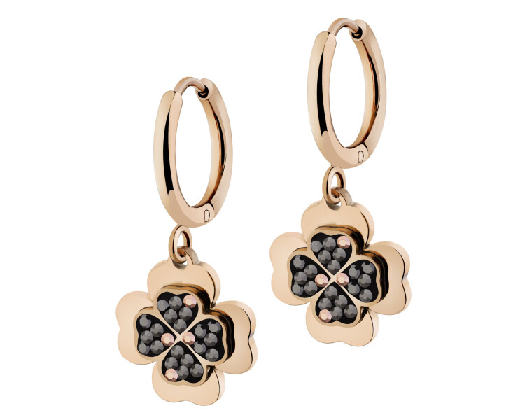 Stainless Steel Dangling Earring with Marcasite