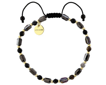 Gold-Plated Brass Bracelet with Agate