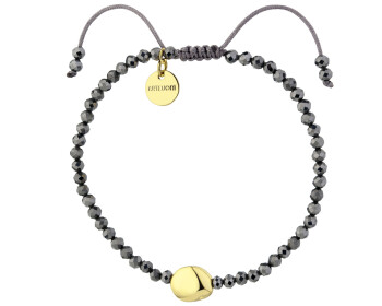 Gold-Plated Brass Bracelet with Gemstone