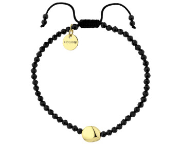 Gold-Plated Brass Bracelet with Synthetic Spinel