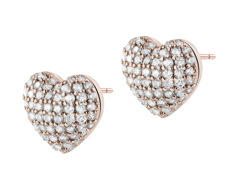 Gold-Plated Brass Earrings with Cubic Zirconia