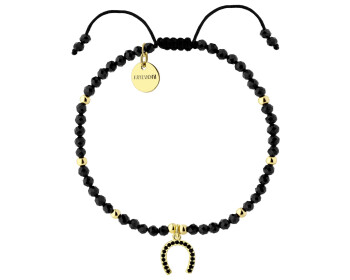 Gold-Plated Brass Bracelet with Synthetic Spinel