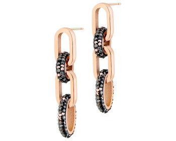 Náušnice z ušlechtilé oceli s markazity