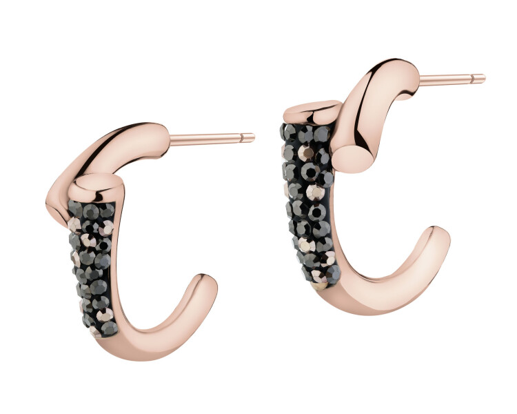 Náušnice z ušlechtilé oceli s markazity