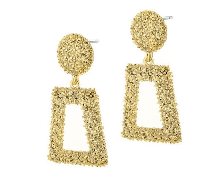 Náušnice z pozlacené mosazi