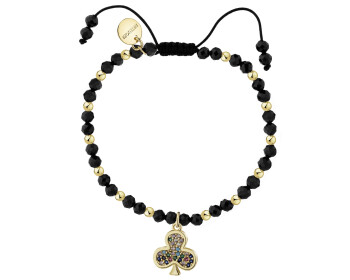 Gold-Plated Brass Bracelet with Cubic Zirconia