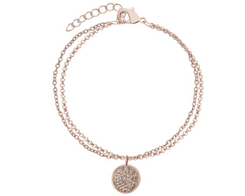 Náramek z ušlechtilé oceli s krystaly