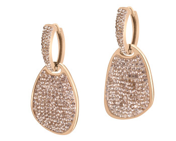 Náušnice z ušlechtilé oceli s krystaly