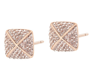 Stainless Steel Earrings with Crystal