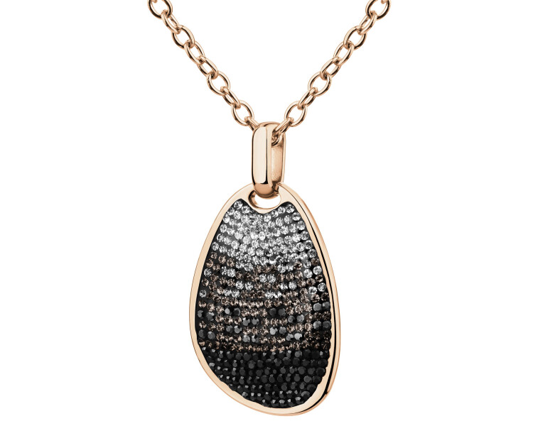 Stainless Steel Necklace with Crystal