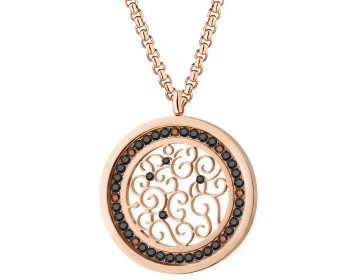 Stainless Steel Necklace with Crystal