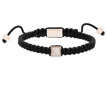 Stainless Steel Bracelet with Cubic Zirconia