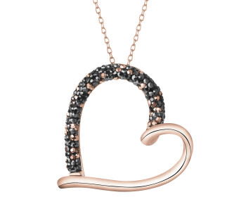 Stainless Steel Necklace with Marcasite