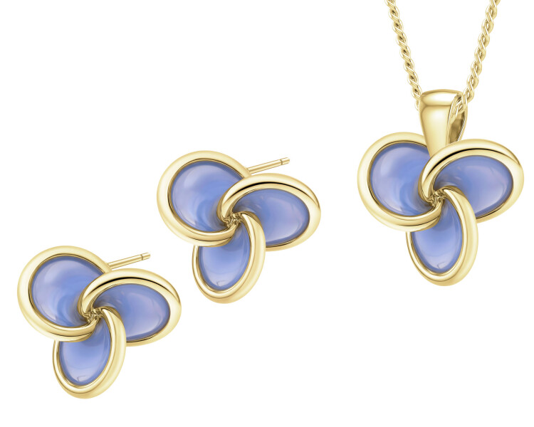 Gold-Plated Brass, Gold-Plated Silver Set 